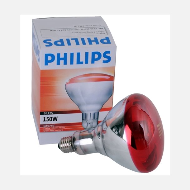 Varmepære Infrarød Philips - 150 Watt